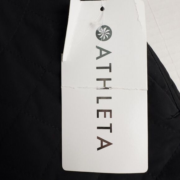 Athleta Toasty Buns Insulated Skirt Womens 8 Black Quilted Full Zip 511138 - Picture 5 of 13